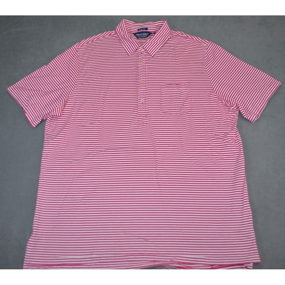 Ralph Lauren Polo Golf Vintage Lisle Shirt 2XL Pink Casual Soft Pima